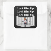 Verrouillez-Le Vers Le Haut Sticker Trump (Sac)