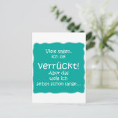 Verrückt! Briefkaart (Staand voorkant)