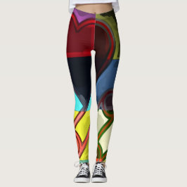 Verrücktes Design für Mutige Leggings
