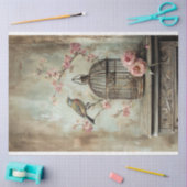 Verrukkelijke,  Bird Cage & Floral Tissuepapier (Craft)
