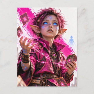 Verrukking / Kleine Magiër / Fuchsia Briefkaart