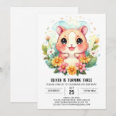 Verrukte Hamster Verjaardag Kaart (Voorkant / Achterkant)