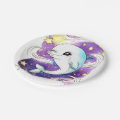 Verrukte Pastel Kinderen Dolfijn Verjaardag Papieren Bordje (Gekanteld)
