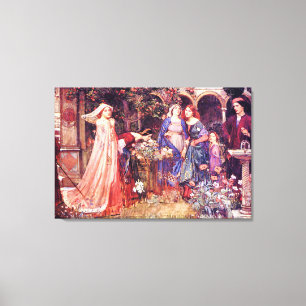 Verrukte Tuin William Waterhouse Fine Art Canvas Afdruk