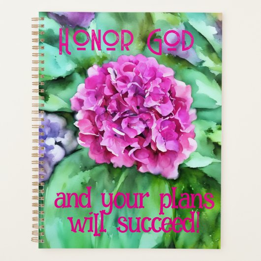 Vers als een Hydrangea Planner (Voorkant)