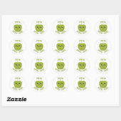 vers appelsap ronde sticker (Vel)