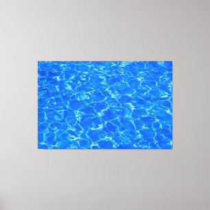 Vers blauw water canvas afdruk