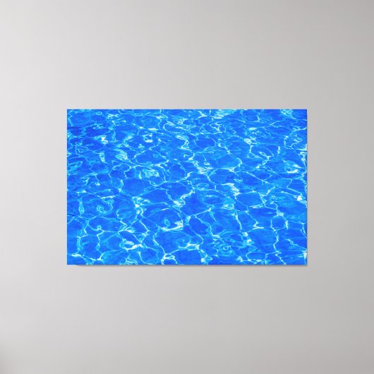 Vers blauw water canvas afdruk (Voorkant)
