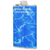 Vers blauw water heupfles (Links)