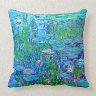 Vers blauw water Lily Pond Monet Fine Art Kussen