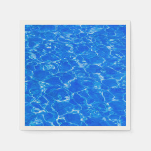 Vers blauw water servetten