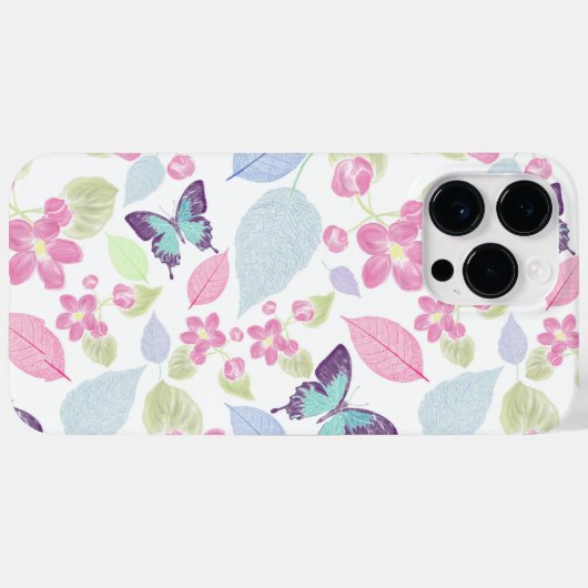 vers bloemmotief Case-Mate iPhone case (Achterkant (horizontaal))