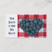 Vers Blueberry hart Visitekaartje (Voorkant)