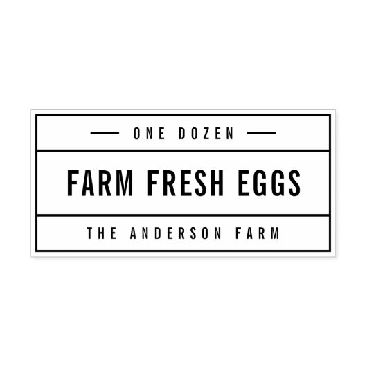 Vers Boerderij, geborduurd Zelfinktende Stempel (Design)