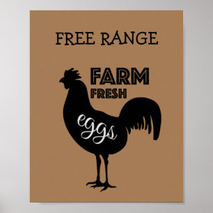 Vers Boerderij uit vrije uitloop Poster