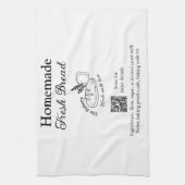 Vers brood bakkerij naam ingrediënten Q of code h Theedoek (Verticaal)