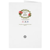Vers catholique de la carte de mariage w/scripture (Dos)
