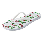 Vers Cherry Seamless Pattern Teenslippers (Schuin)