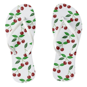 Vers Cherry Seamless Pattern Teenslippers