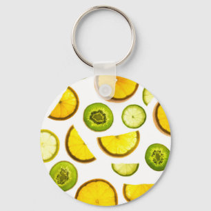 Vers citrusvruchten sleutelhanger