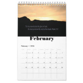 Vers de calendrier de photographie de foi (Feb 2026)