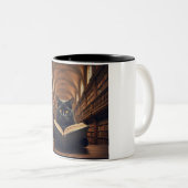 Vers de livre Cat Café Mug (Devant droit)