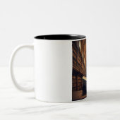 Vers de livre Cat Café Mug (Gauche)