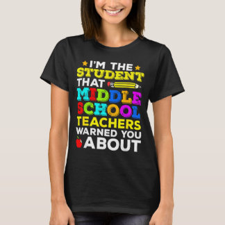 Vers design voor een eerstejaars middelbare scholi t-shirt