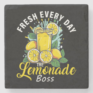 Vers elke dag de limonadebaas stenen onderzetter