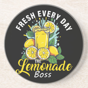 Vers elke dag De limonadebaas Zandsteen Onderzetter