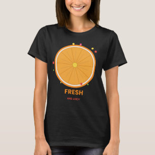 Vers en sappig citrus sinaasappel T-shirt