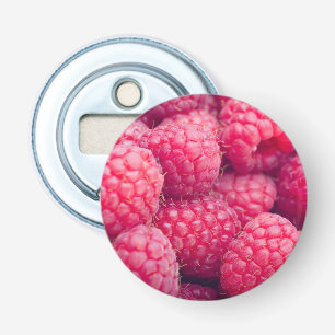 Vers frambozen button flesopener