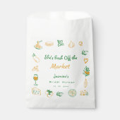 Vers Fris Van De Markt Handgetekende Bruidsdouche Bedankzakje (Voorkant)