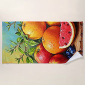 Vers fruit in een perfecte mix strandlaken (Voorkant)