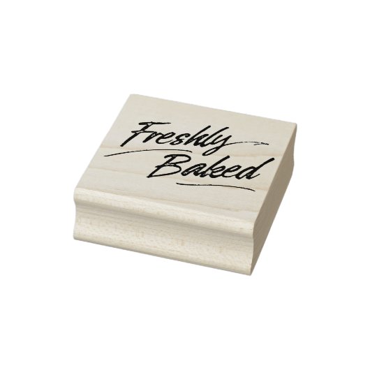 Vers gebakken Label Wood Stamp Rubberstempel (Stempel)