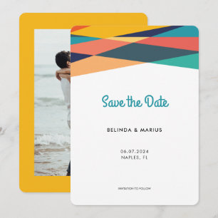 Vers gebleten kleurrijke stripper Summer Photo Save The Date