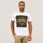 Vers gebrouwen koffie Mannen T-shirt (Voorkant volledig)