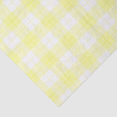 Vers geel wit geelbruin plaid tissuepapier (Detail)
