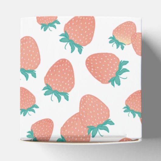 Vers geïmpliceerde aardbeien bedankdoosjes (Bovenkant)