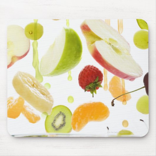 Vers gemengd fruit met appel- en oranje sap muismat (Voorkant)