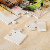 Vers geplukte Aster Flower Art Legpuzzel (Zijkant)