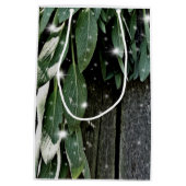 Vers gesneden Sage Barn-wood Twinkle Lights Medium Cadeauzakje (Achterkant)