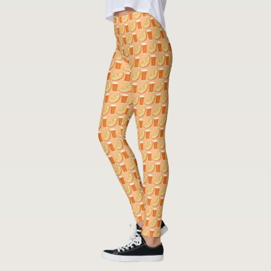 Vers gevriesdroogd PB Oranje sap citrusvruchten Sl Leggings (Links)