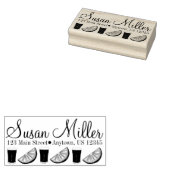 Vers gevriesdroogd PB Oranje sap citrusvruchten Sl Rubberstempel (Gestempeld)