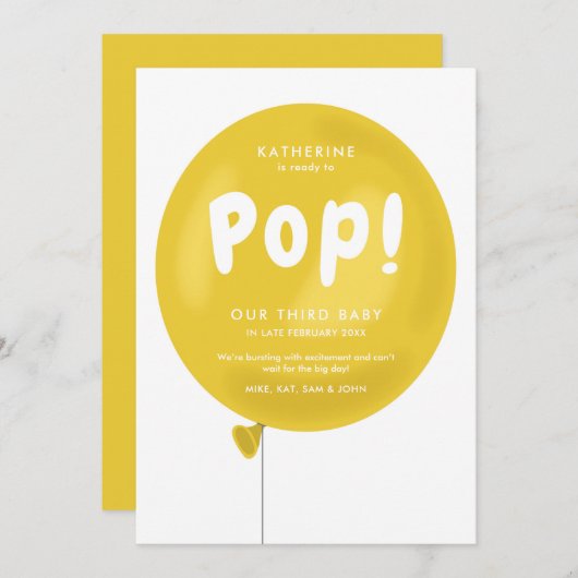 Vers la Faire-part de grossesse (Devant / Derrière)