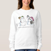 Vers l'Antarctique femmes sweatshirt blanc (Devant)