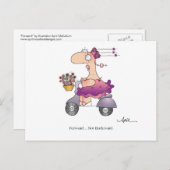 VERS L'AVANT! Carte postale par April McCallum (Devant / Derrière)