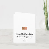 Vers le bas - Carte de note (Dos)