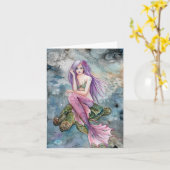 Vers Le Bas Dans Atlantis - Carte Nota Vierge (Fleur jaune)