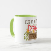 Vers le bas de la ferme 11 oz Combo Mug (Devant gauche)
